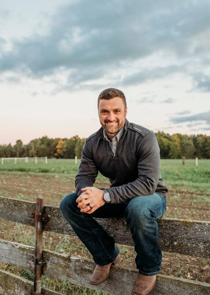 Darren Martin, REALTOR, on a local farm property